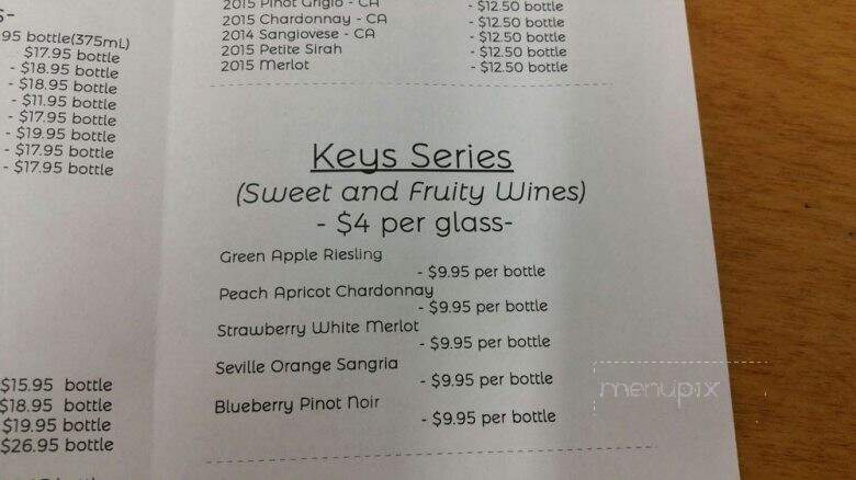Stone & Key Cellars - Montgomeryville, PA menu_pic