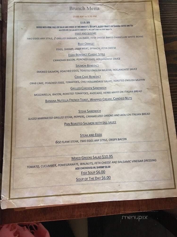 Reef Restaurant - Forest Hills, NY menu_pic