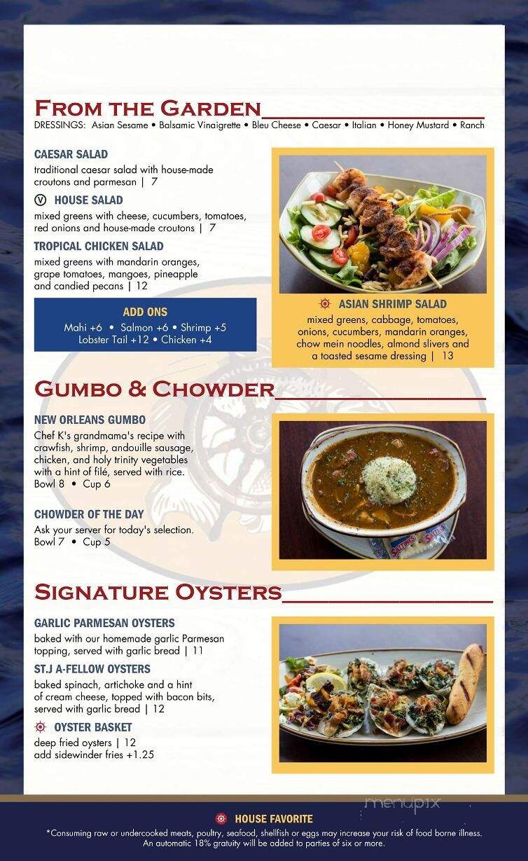 St Johns River Steak & Seafood - Sanford, FL menu_pic