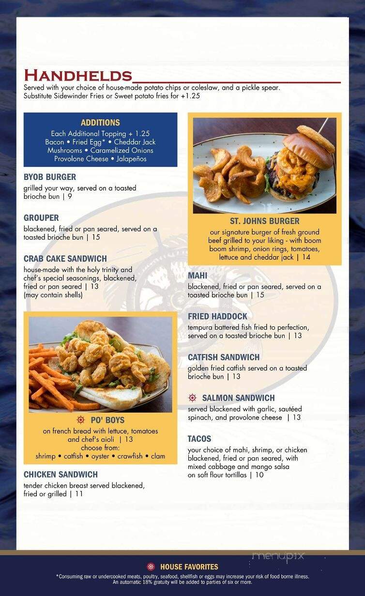 St Johns River Steak & Seafood - Sanford, FL menu_pic