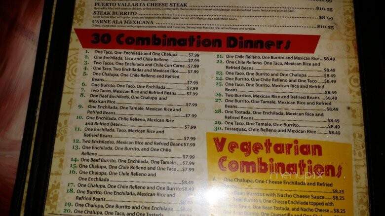 Puerto Vallarta - Scottsburg, IN menu_pic
