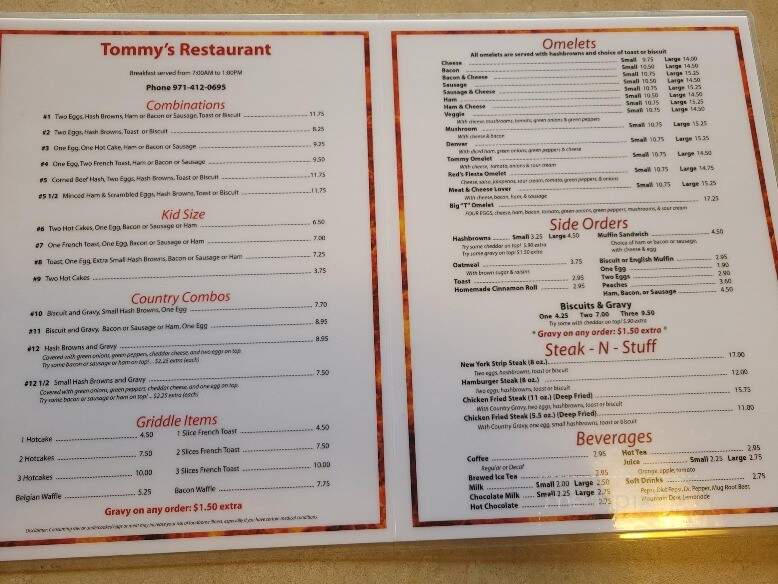 Tommy's Restaurant - Mcminnville, OR