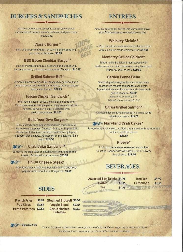 Elephant Walk Restaurant and Lounge - Roanoke, VA menu_pic