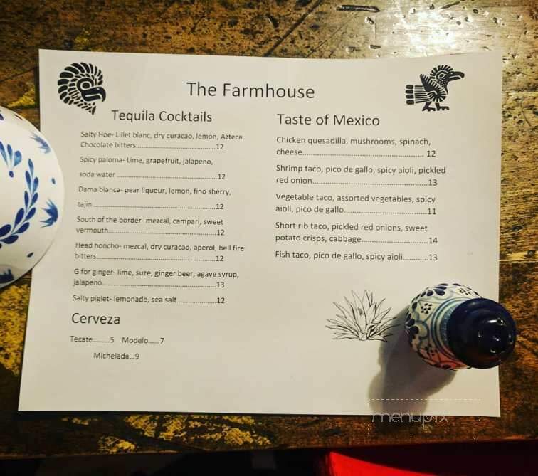 The Farmhouse - Needham, MA menu_pic