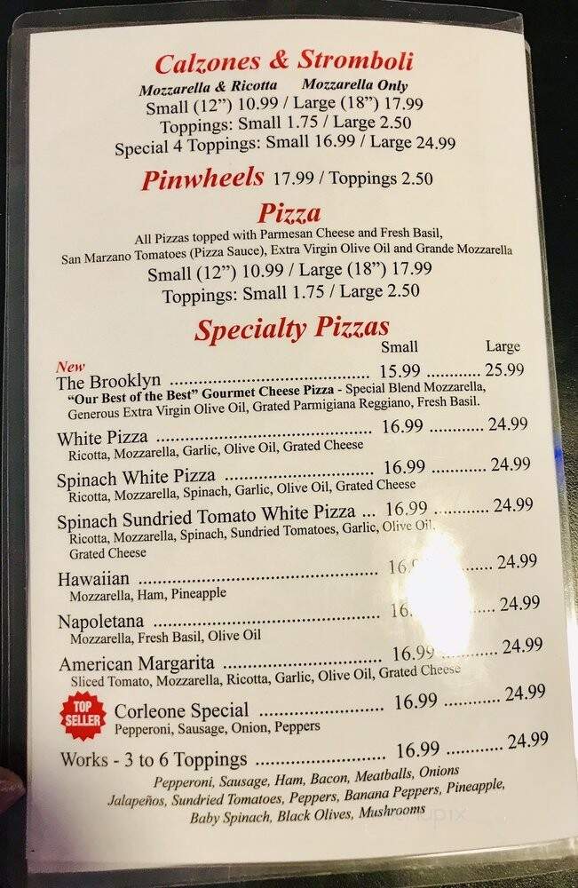 Corleone's Famous New York Pizza and Gyros - Daytona Beach, FL menu_pic
