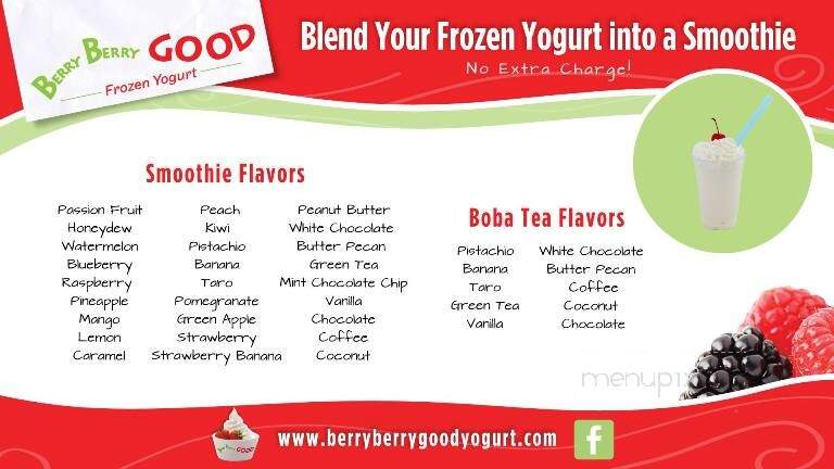 Berry Berry Good - Flowood, MS menu_pic