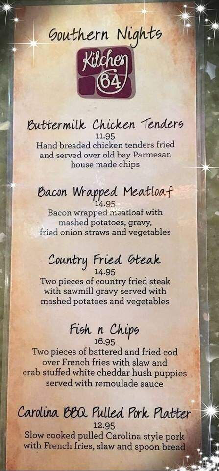 Kitchen 64 - Richmond, VA menu_pic