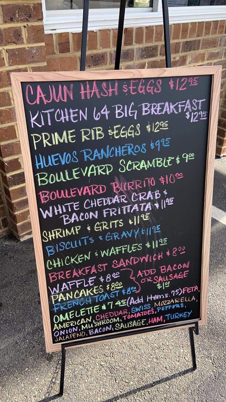 Kitchen 64 - Richmond, VA menu_pic