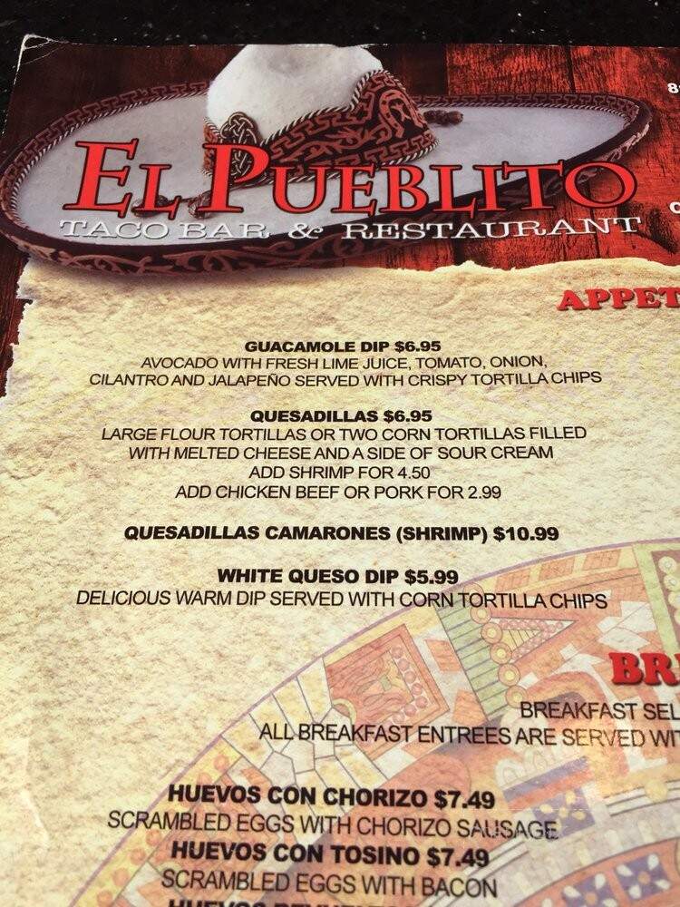 El Pueblito - Kansas City, MO menu_pic