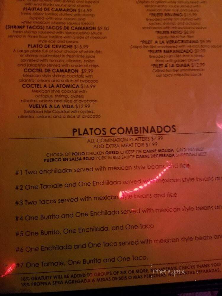 El Pueblito - Kansas City, MO menu_pic