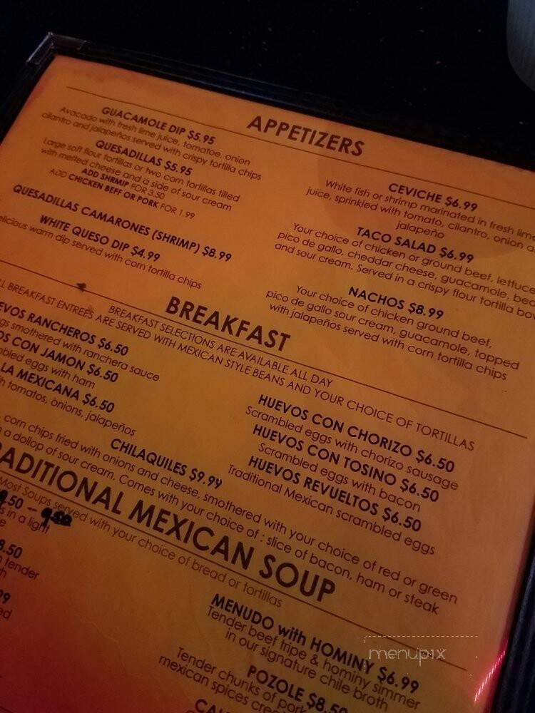 El Pueblito - Kansas City, MO menu_pic