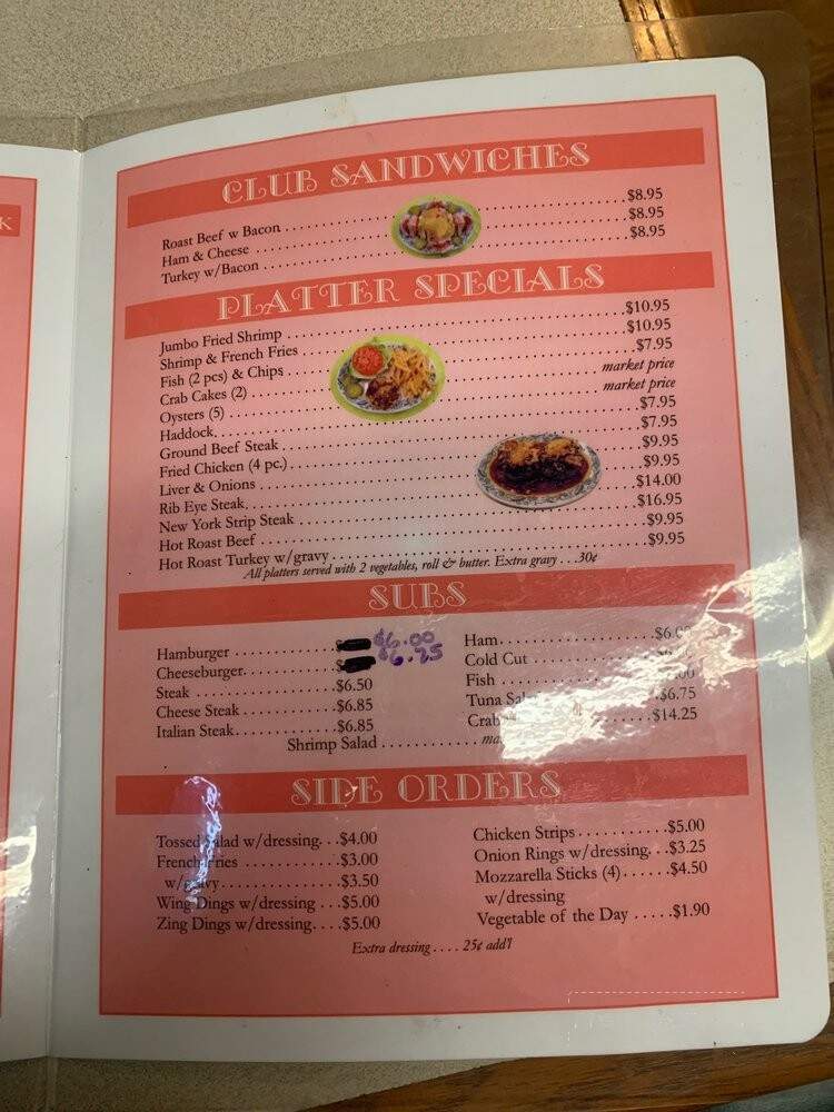 Ernie's Place - Westminster, MD menu_pic