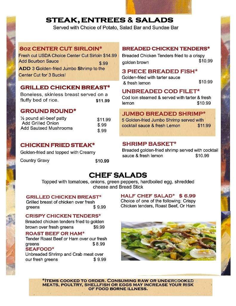 Danny's Sports Spot - Cherokee, IA menu_pic