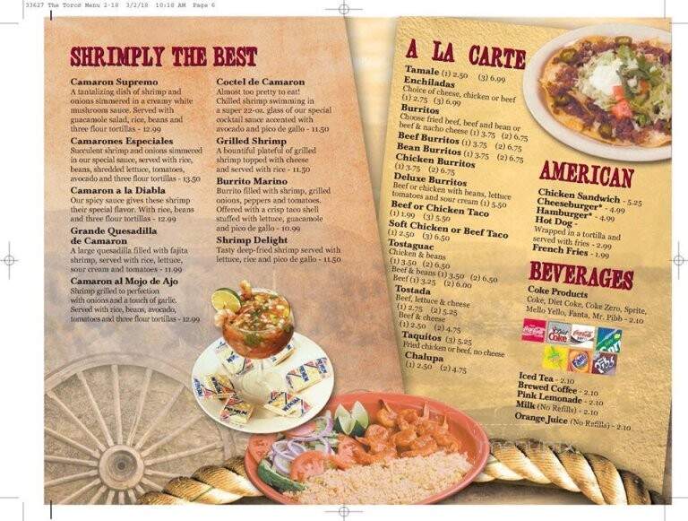 Los Toros - Brownsburg, IN menu_pic