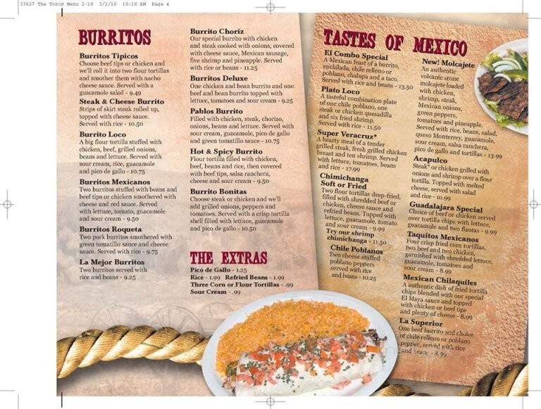 Los Toros - Brownsburg, IN menu_pic