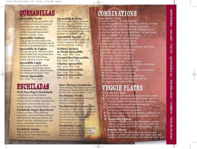 Los Toros - Brownsburg, IN menu_pic