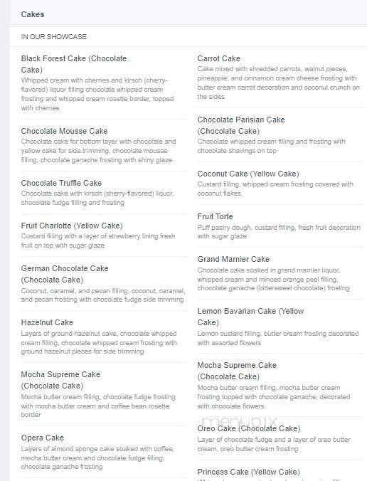 Viktor Benes Bakery - Los Angeles, CA menu_pic