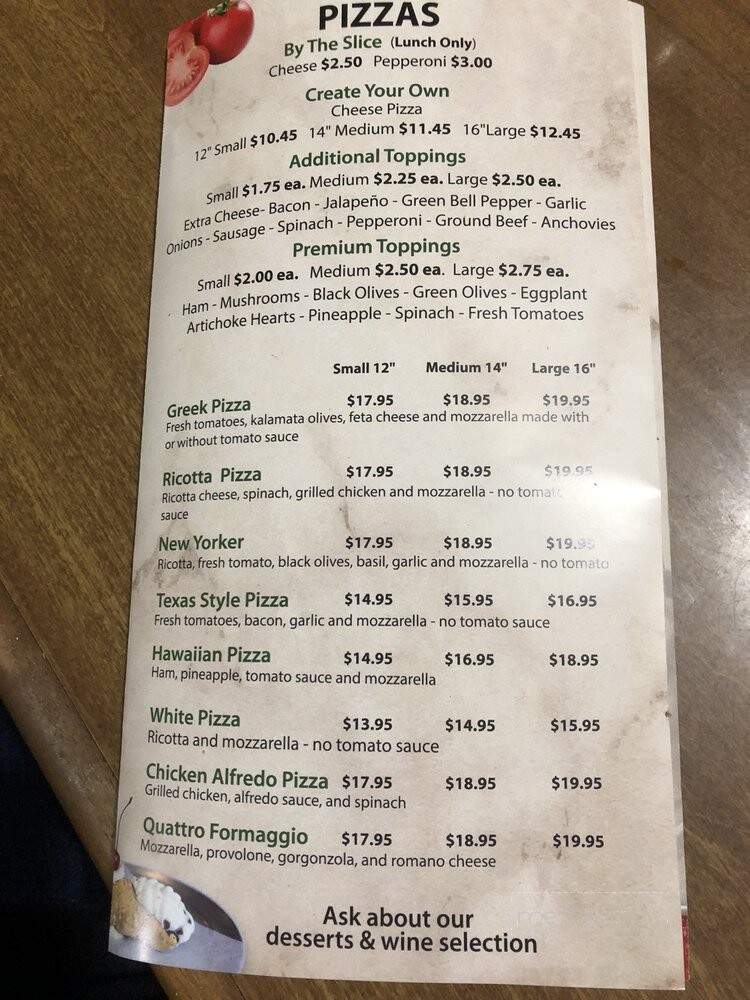 46th St. New York Style Pizzaria - Bulverde, TX menu_pic