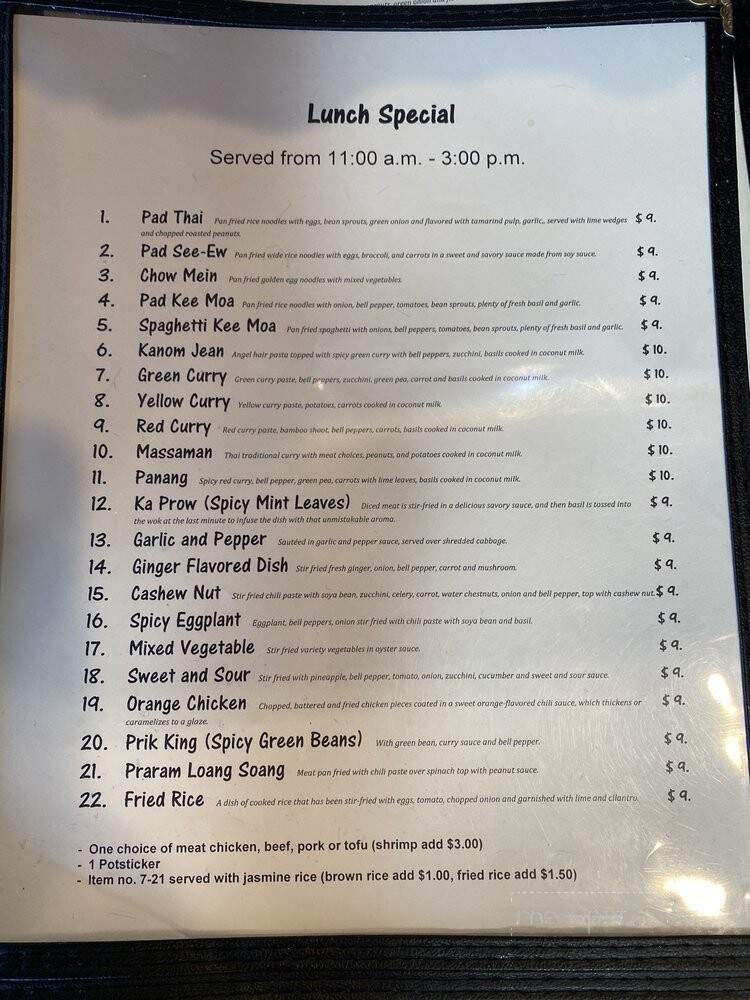 A Taste Of Thai - Twin Falls, ID menu_pic