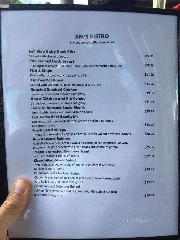 Jim's Bistro - Peoria Heights, IL menu_pic