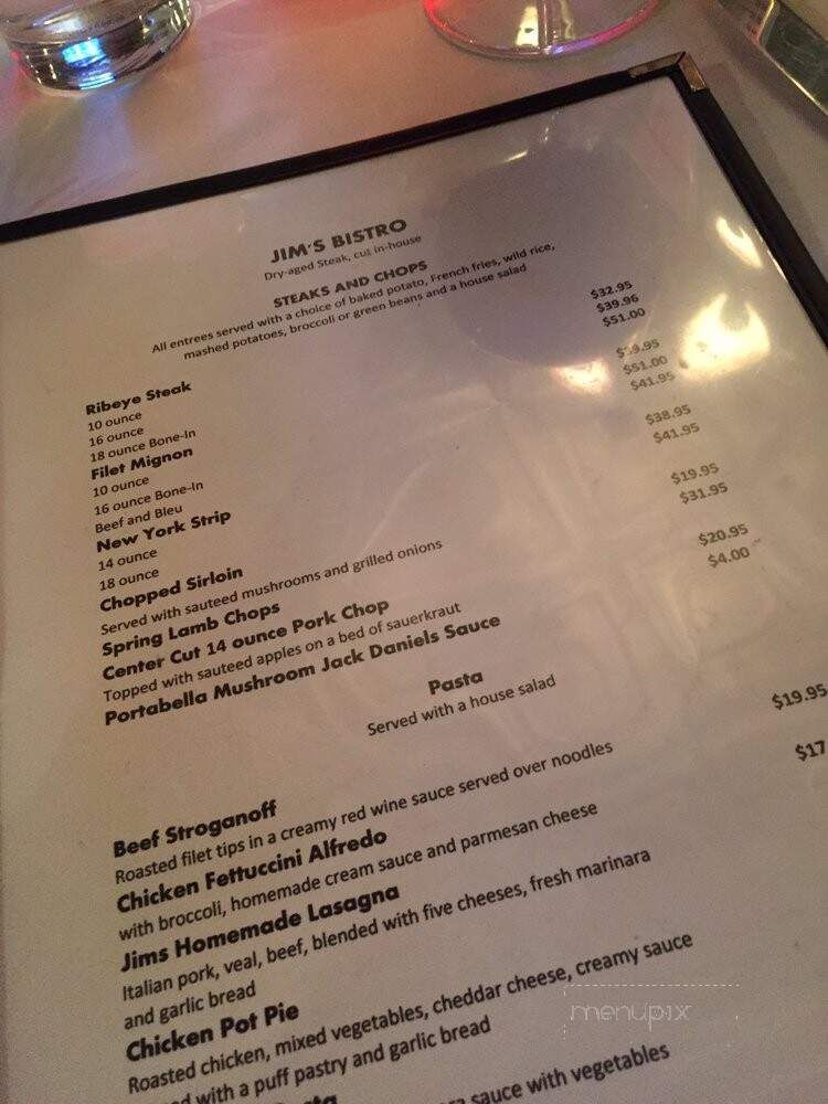 Jim's Bistro - Peoria Heights, IL menu_pic