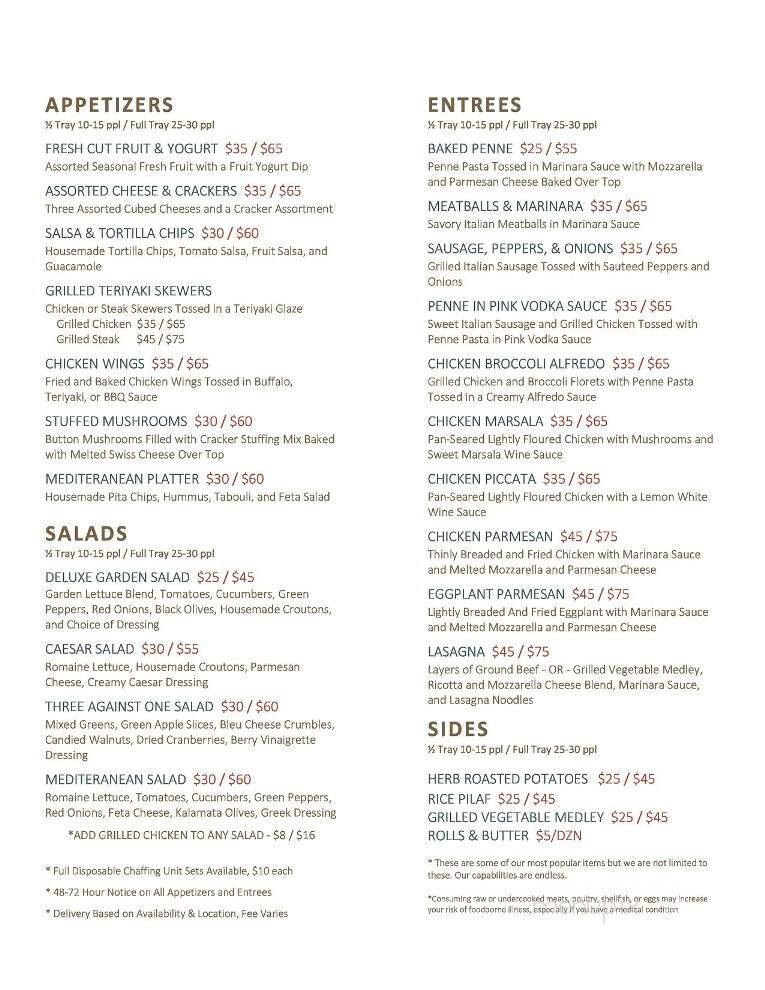 Lemon & Oil Deli - Seekonk, MA menu_pic