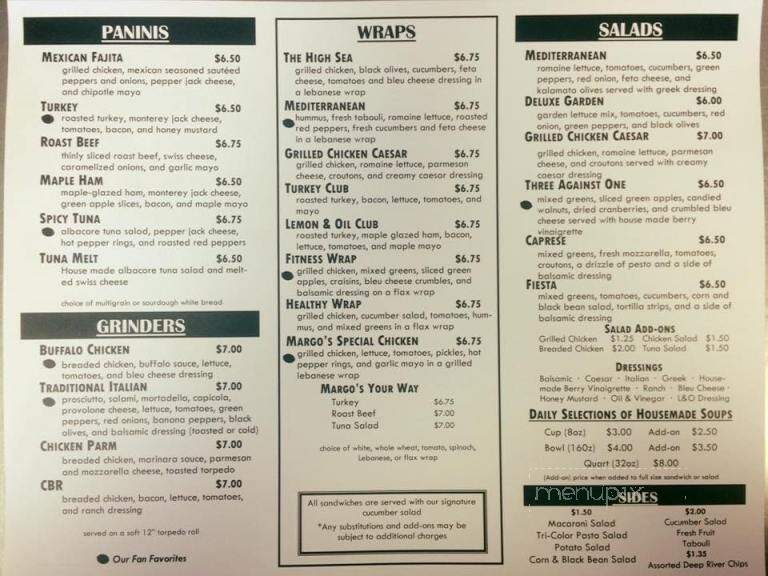 Lemon & Oil Deli - Seekonk, MA menu_pic