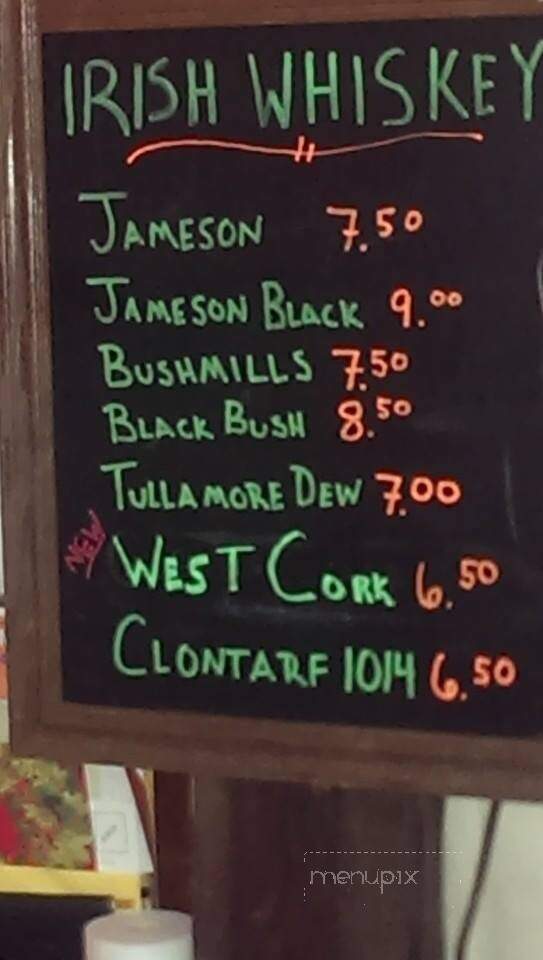 O'Shea's Olde Inn - West Dennis, MA menu_pic