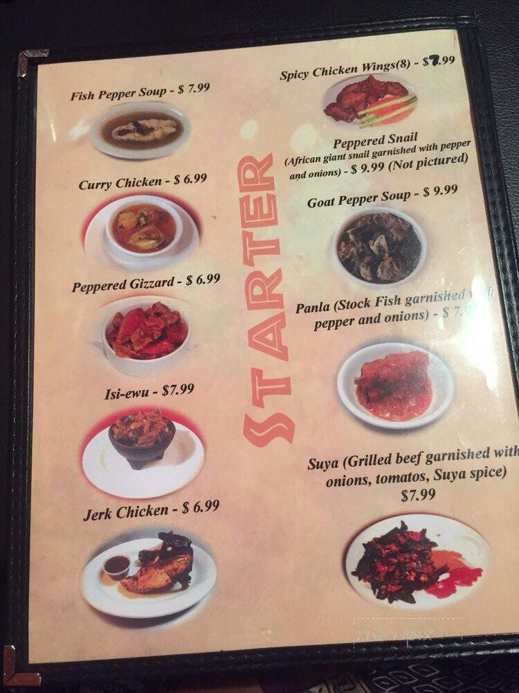 African Palace - Florissant, MO menu_pic
