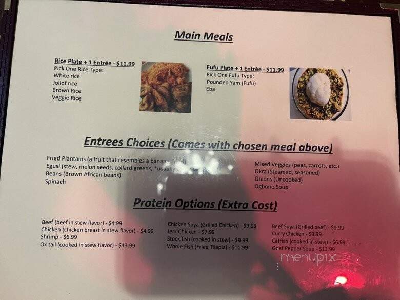 African Palace - Florissant, MO menu_pic