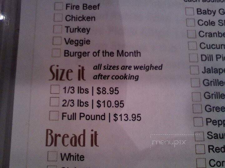 Nap's Grill - Hamilton, MT menu_pic