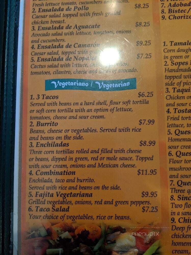 Fiesta Mexicana - Hammonton, NJ menu_pic