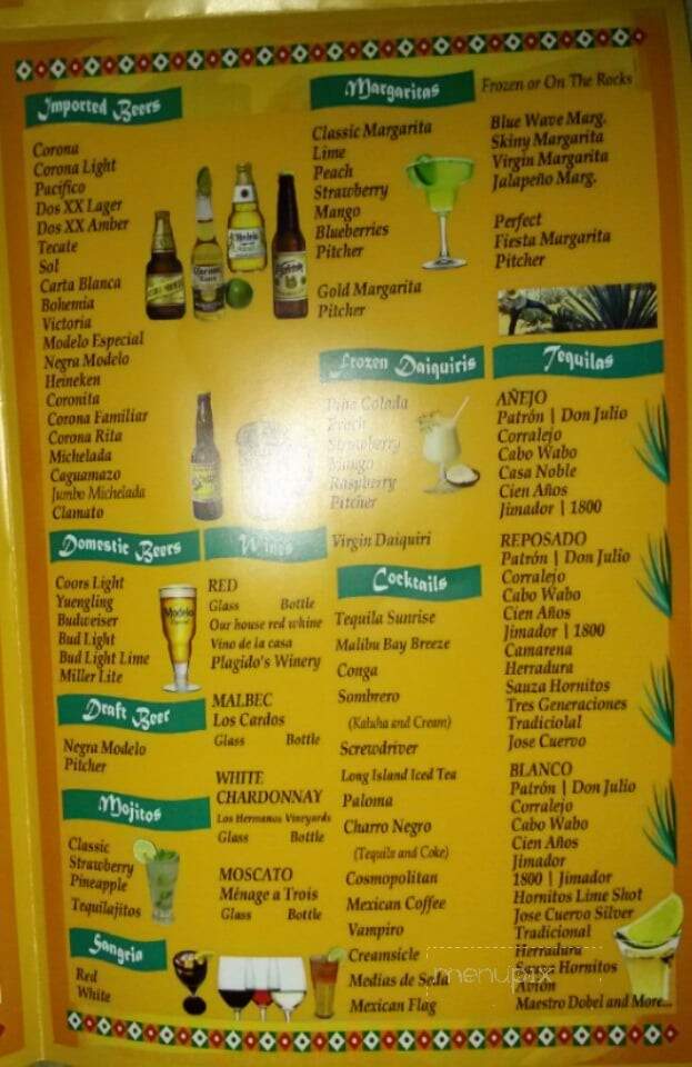 Fiesta Mexicana - Hammonton, NJ menu_pic
