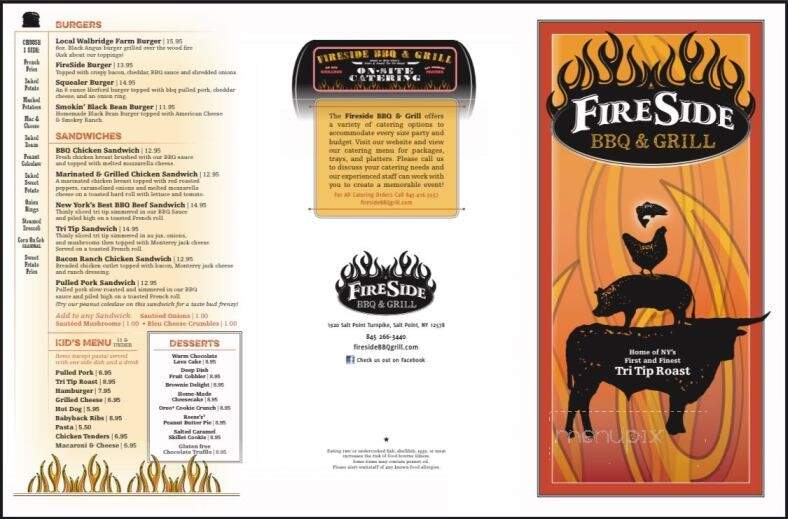 Fireside Barbecue & Grill - Salt Point, NY menu_pic