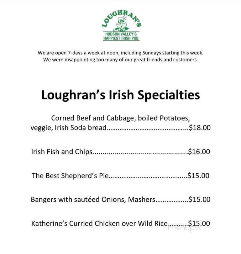 Loughran's Restaurant - Salisbury Mills, NY