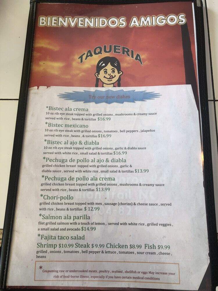La Unica - Indian Trail, NC menu_pic