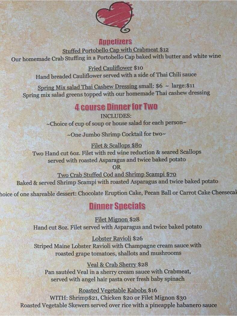 John Anthony's Restaurant - Pittsburgh, PA menu_pic