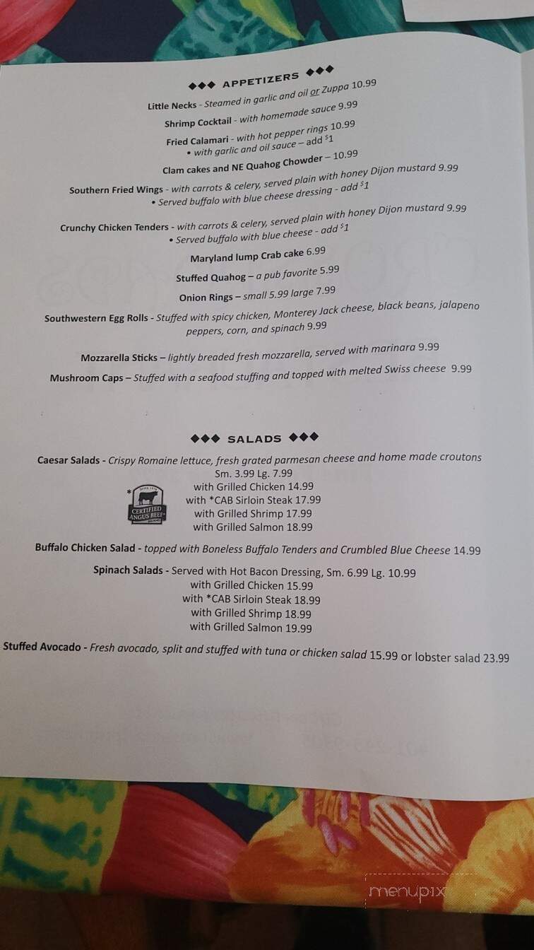 Crossroad Pub - Warren, RI menu_pic