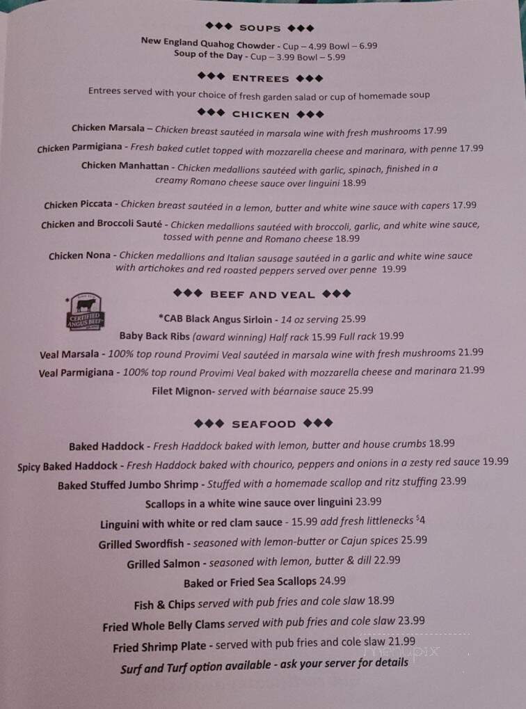 Crossroad Pub - Warren, RI menu_pic
