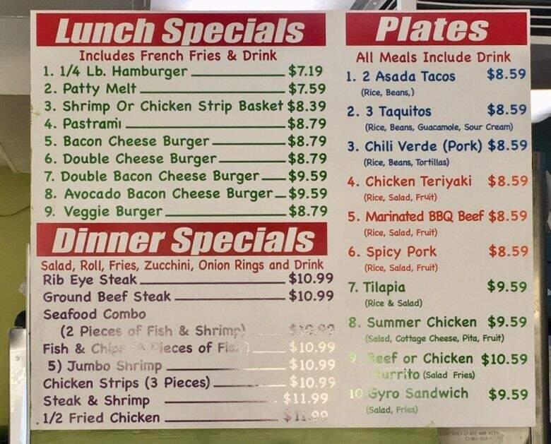 Nikko's Burgers - Riverside, CA menu_pic