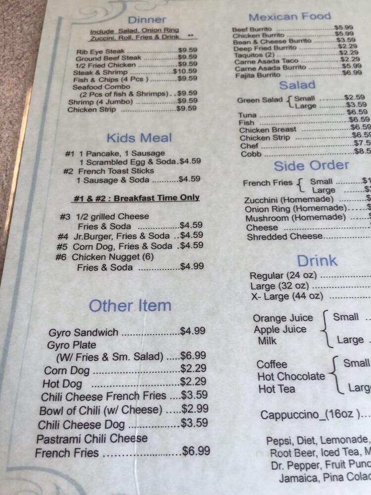 Nikko's Burgers - Riverside, CA menu_pic