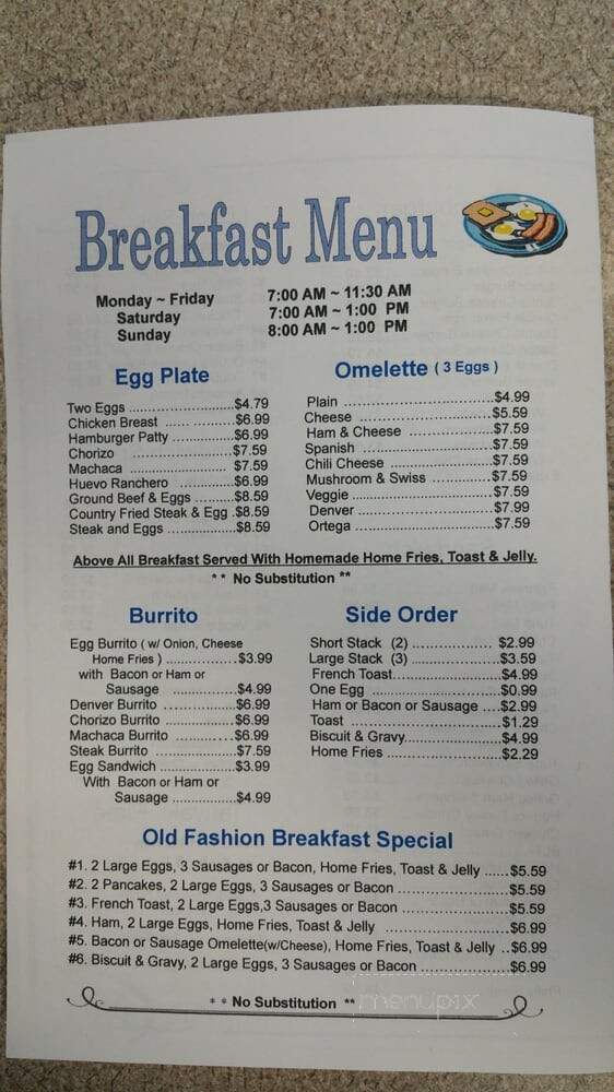 Nikko's Burgers - Riverside, CA menu_pic