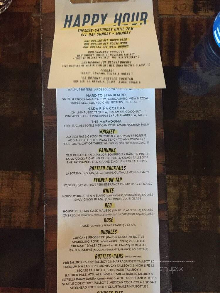 Paydirt - Portland, OR menu_pic