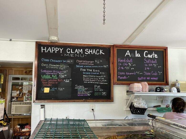 The Happy Clam Shack - Bar harbor, ME menu_pic