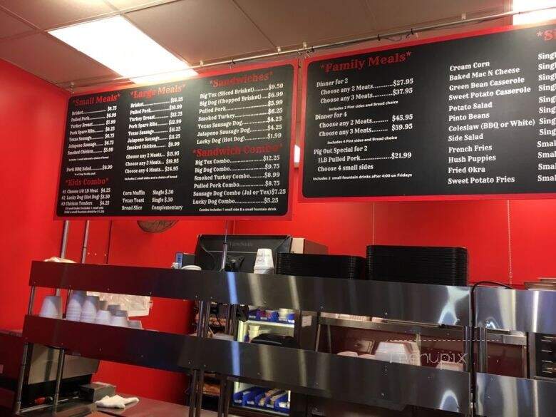 Big Tiny's BBQ - Mooresville, NC menu_pic