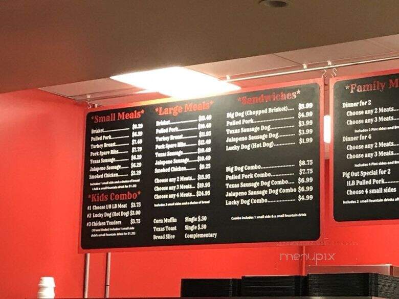 Big Tiny's BBQ - Mooresville, NC menu_pic