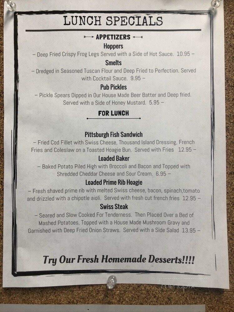 Ben Franklins Taproom, Grille & Bottle Shop - New Castle, PA menu_pic