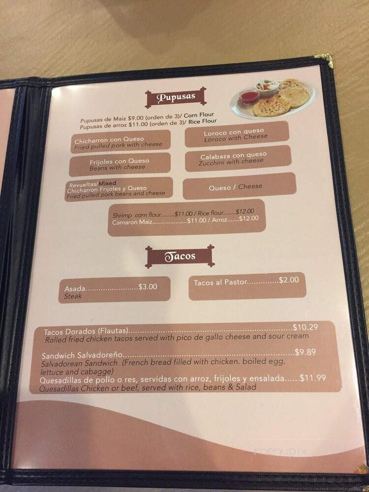 Alicia's Restaurant - Baton Rouge, LA menu_pic
