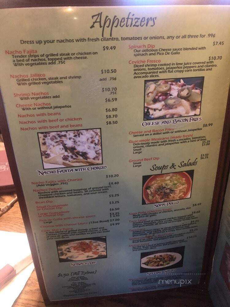 El Patio Mexican Grill & Cantina - Enid, OK menu_pic