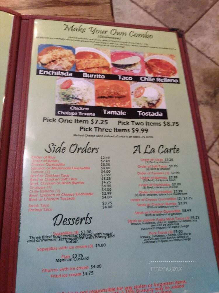 El Patio Mexican Grill & Cantina - Enid, OK menu_pic